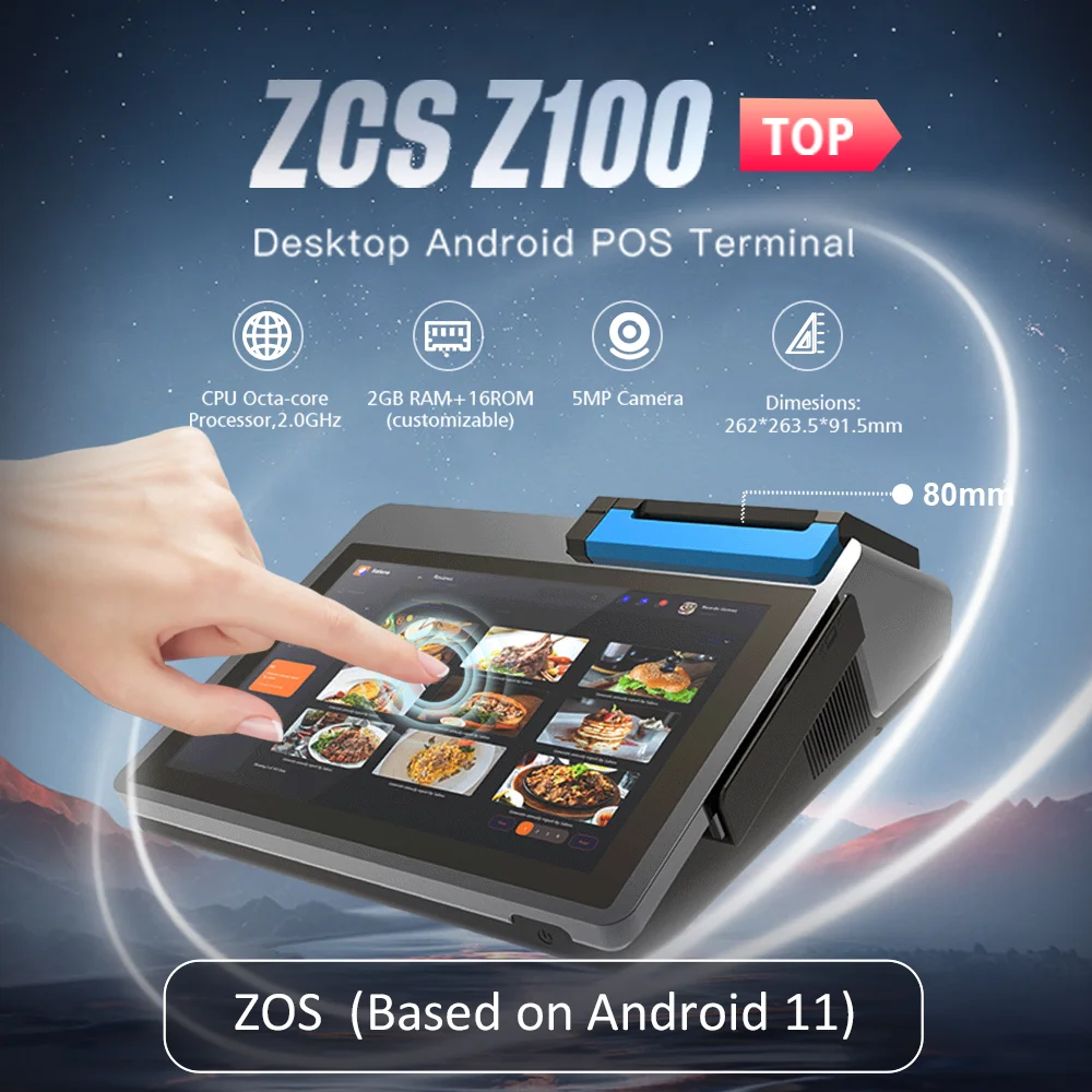 Z100 80mm Cash Register Tablet POS