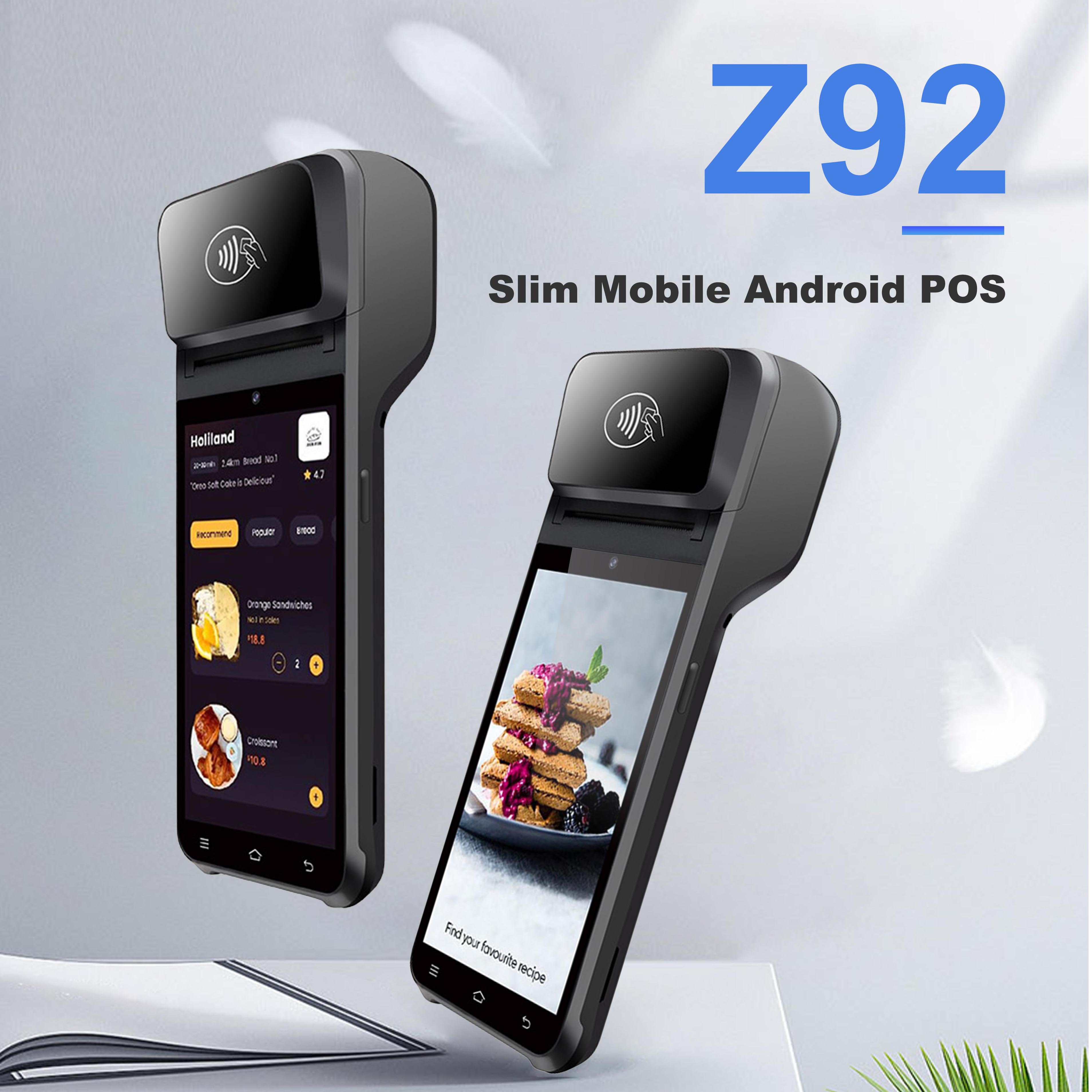 Z92 Dark Blue 58mm Touch Screen POS Machine