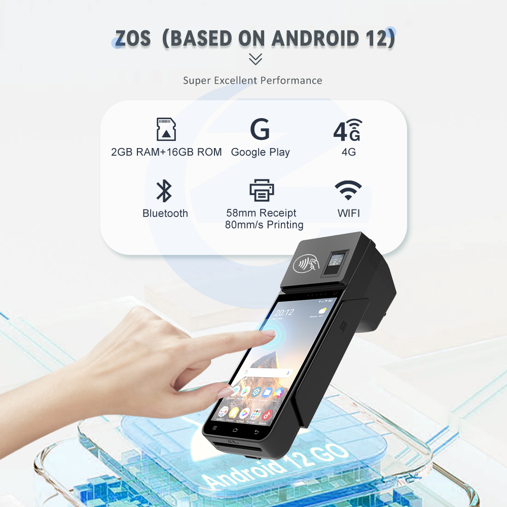 Z90N Fingerprint Touch Sreen Pos With Printer