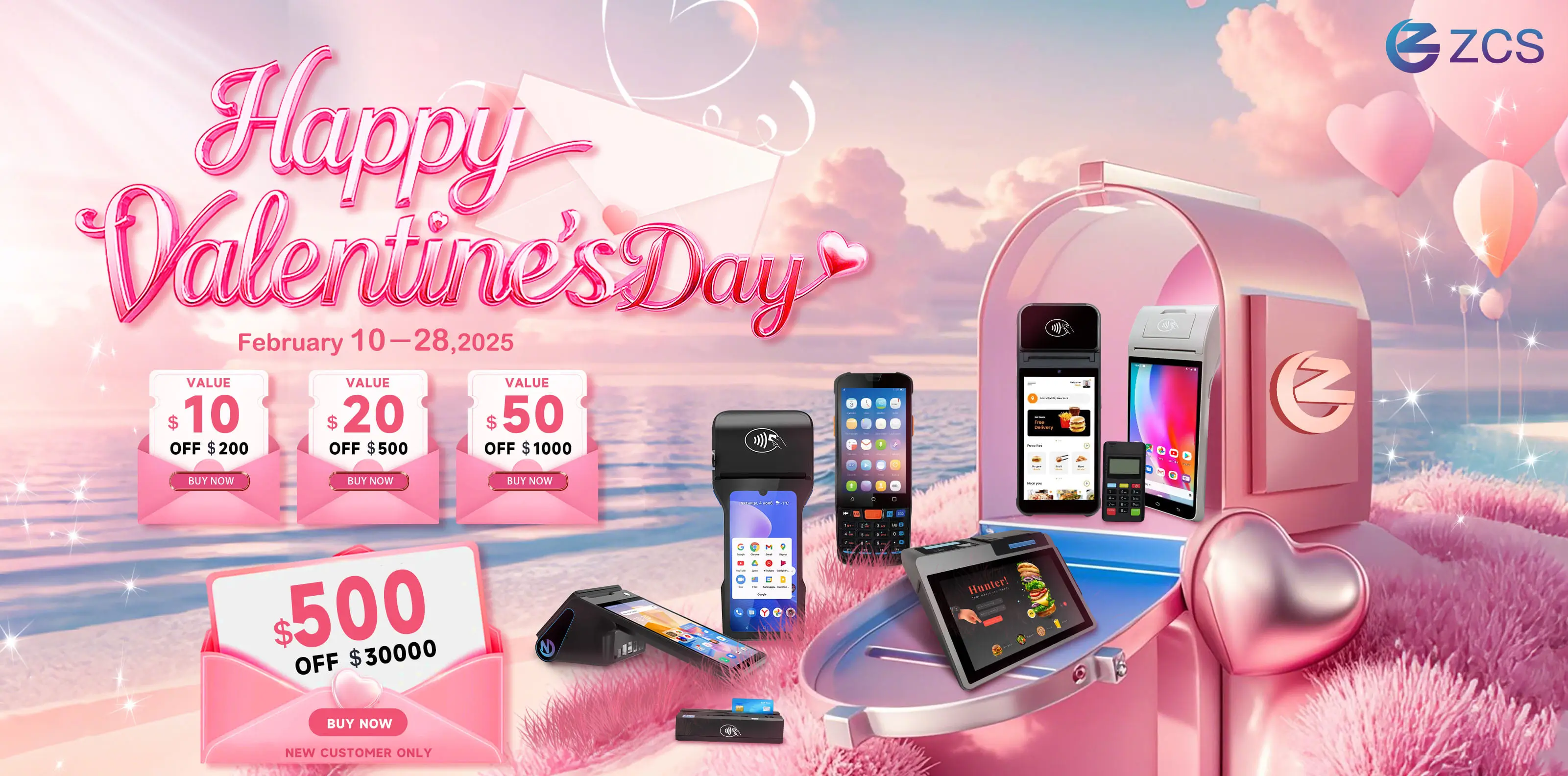 Celebrate Valentine's Day with ZCS POS Systems– Special Discounts for New and Existing Customers!